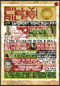 Billy Lee Riley, Poster, Graphic Design, Poster for Sale, Rock n Roll, Blues, Rhythm'n Blues, Punk, Sophie Lo